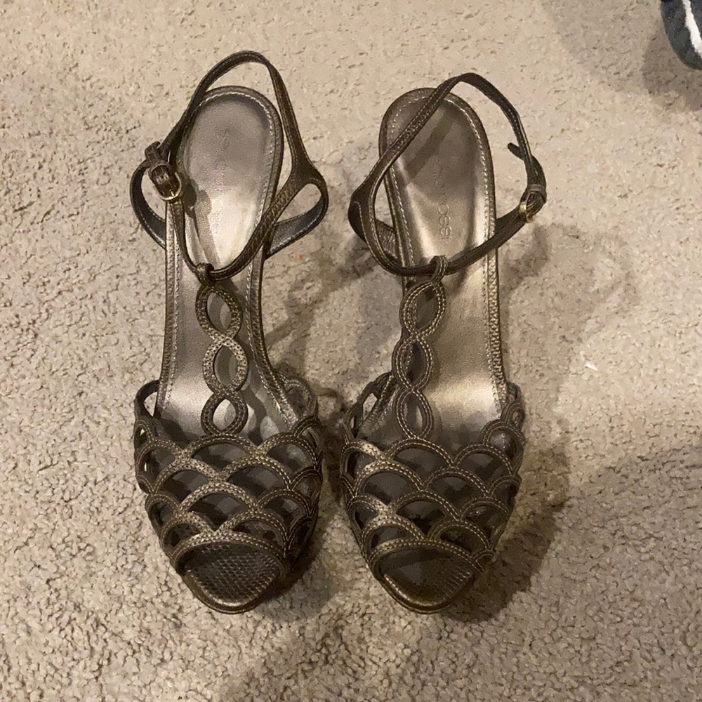 Sergio Ross t strap platform shoes size 38